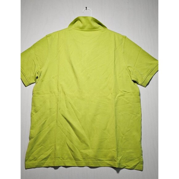 Black Brown Polo Shirt Men’s Large Green Short Sleeve Casual New With Tag - Picture 3 of 3